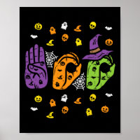 Boo Hands American Sign Language Pride ASL Hallowe