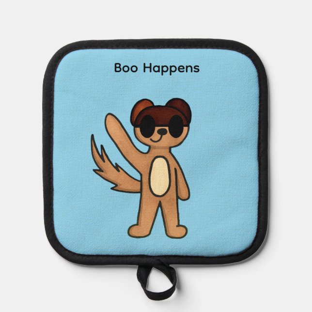 Boo Happens Pot Inhaber Topflappen (Vorderseite)