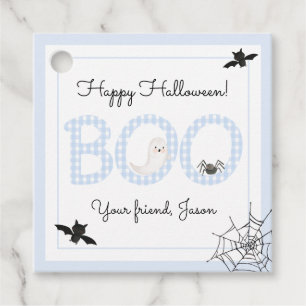 BOO Happy Halloween Blue Boy Spooky Geschenkanhänger