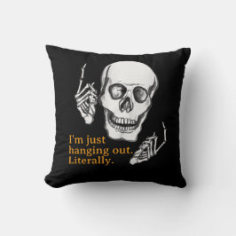 Boo Happy Halloween Funny Skull Witze Kissen