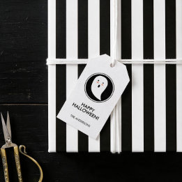 Boo! Happy Halloween-Geschenk-Tag Geschenkanhänger