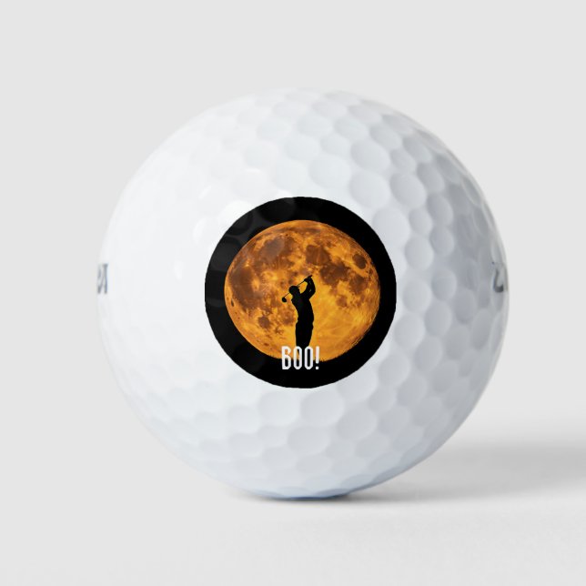 BOO! Happy Halloween Golf Ball (Vorderseite)