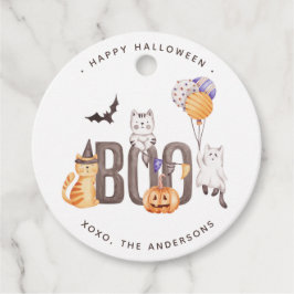 Boo Happy Halloween Niedlich Kid's Cats Ghosts Pum Geschenkanhänger