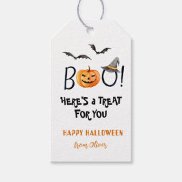 BOO Happy Halloween Pumpkin Leckereien Geschenktag Geschenkanhänger