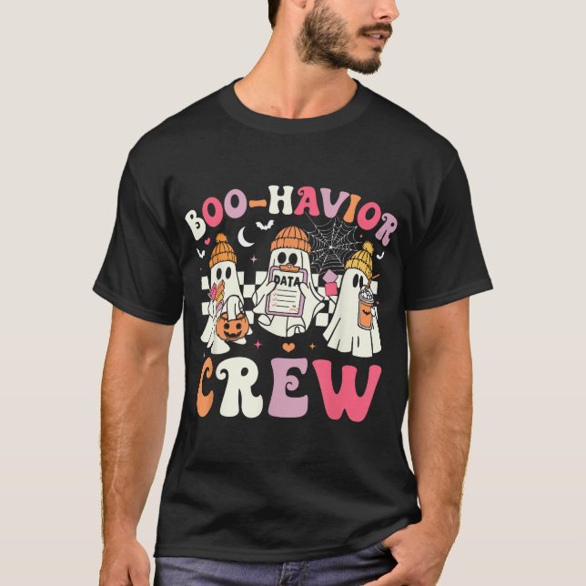 Boo Havior Crew Behaviour Analyst Halloween Aba T-Shirt (Vorderseite)