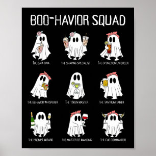 Boo-havior Squad Verhaltensanalyse Ghost Rbt A Hal Poster