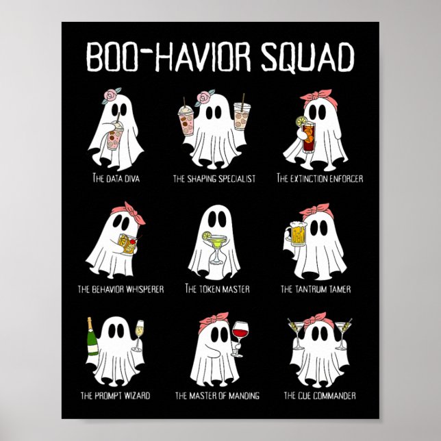 Boo-havior Squad Verhaltensanalyse Ghost Rbt A Hal Poster (Vorne)