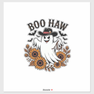 Boo Haw Cowboy Geist Sonnenblumen Fledermäuse Hall Aufkleber