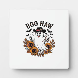 Boo Haw Cowboy Geist Sonnenblumen Fledermäuse Hall Fotoplatte