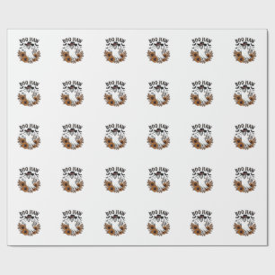 Boo Haw Cowboy Geist Sonnenblumen Fledermäuse Hall Geschenkpapier