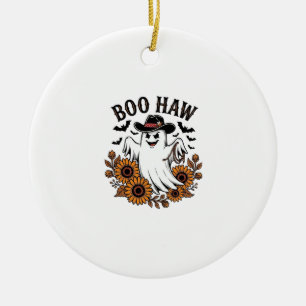 Boo Haw Cowboy Geist Sonnenblumen Fledermäuse Hall Keramik Ornament