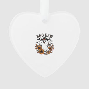 Boo Haw Cowboy Geist Sonnenblumen Fledermäuse Hall Ornament