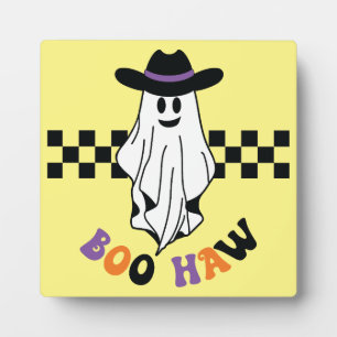 Boo-Haw - Cowboy Ghost - Witziges Halloween Fotoplatte