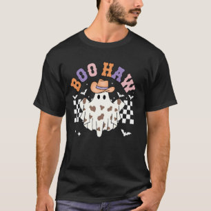 Boo Haw Cowboy Gruselige Jahreszeit Lustiger Geist T-Shirt