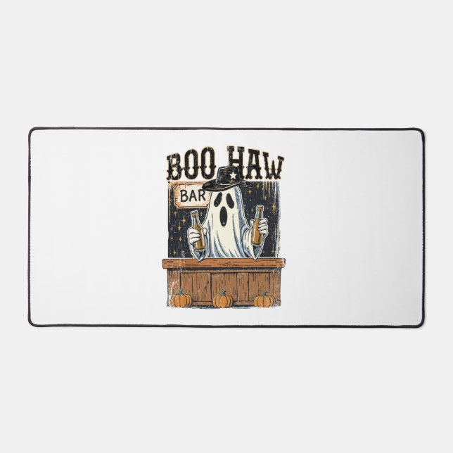 Boo Haw Retro Western Halloween Schreibtischunterlage (Vorderseite)