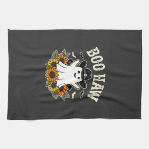 Boo Haw Western Halloween-Geisterdesign Geschirrtuch