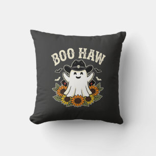Boo Haw Western Halloween-Geisterdesign Kissen