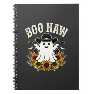 Boo Haw Western Halloween-Geisterdesign Notizblock