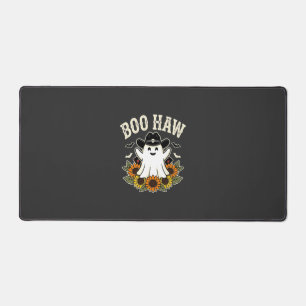 Boo Haw Western Halloween-Geisterdesign Schreibtischunterlage