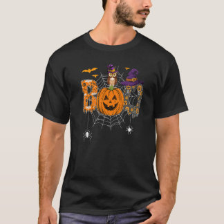 Boo-Hexe Sipders Kürbisse Frohes Halloween Kostüm T-Shirt