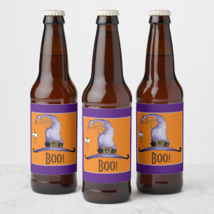 Boo! Hexenhut Bierflaschenetikett