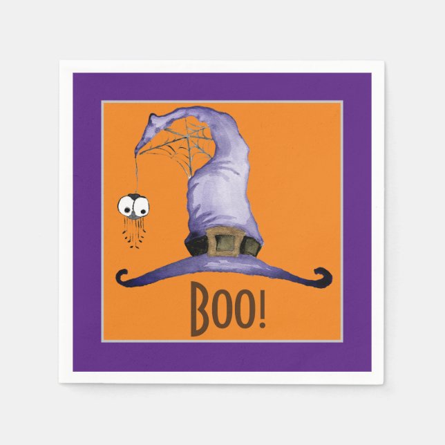 Boo! Hexenhut Serviette (Vorderseite)