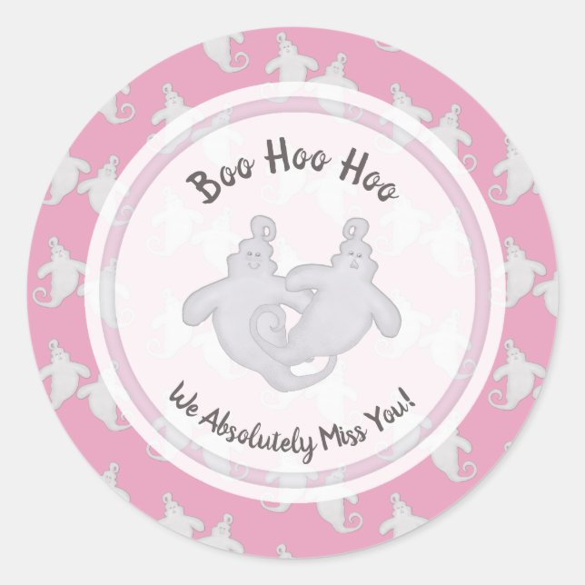 Boo Hoo Hoo Ghost Stickers (Vorderseite)