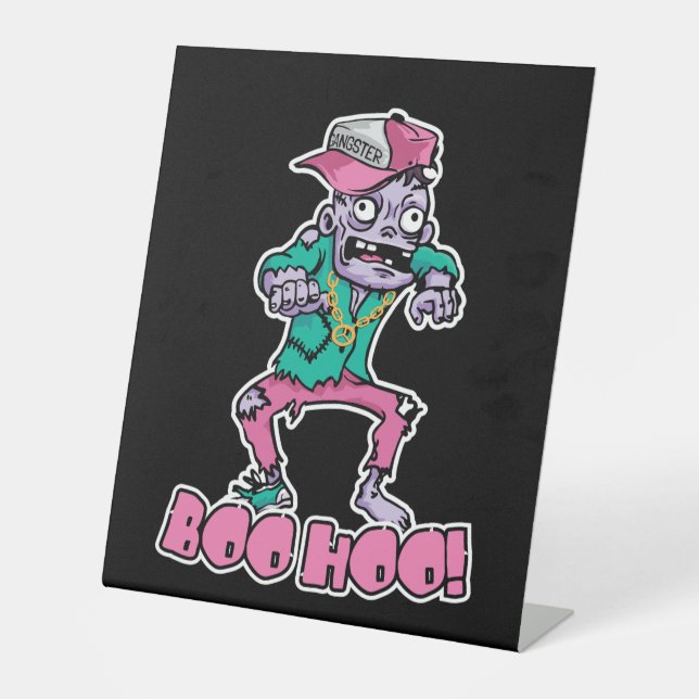 Boo Hoo! Ich bin nur für die Boos hier! Sockelschild (Vorderseite)
