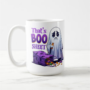 Boo-Hoo-Lloween das ist Boo Sheet Kaffeetasse