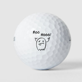 Boo Hooo Halloween Ghost Light Monotone Golfball