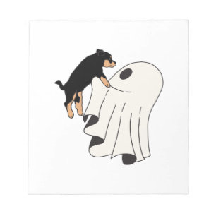 Boo Hund Halloween Hund Gruselig Notizblock