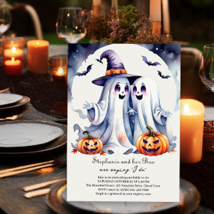 Boo I mache Niedlich Ghosts Halloween Brautparty Einladung
