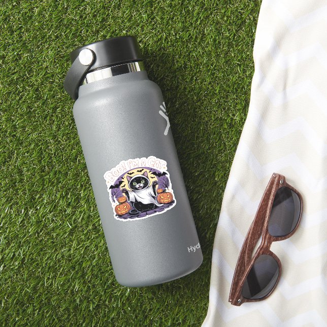 Boo I'm a Cat Oversized T-Shirt Aufkleber (HydroFlask Insitu)