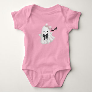 Boo in Bows Baby Strampler