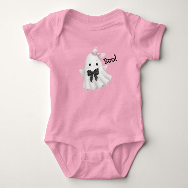 Boo in Bows Baby Strampler (Vorderseite)