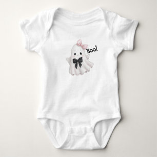 Boo in Bows Baby Strampler