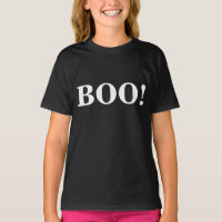 Boo! in fetten Briefen für Halloween