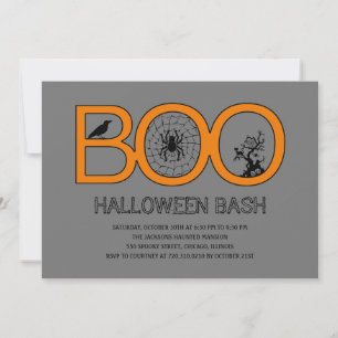 Boo ! Invitation de la fête d'Halloween