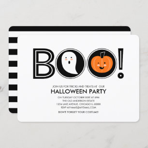 Boo ! Invitation de la fête d'Halloween
