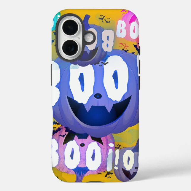 Boo! iPhone 16 Hülle (Rückseite)