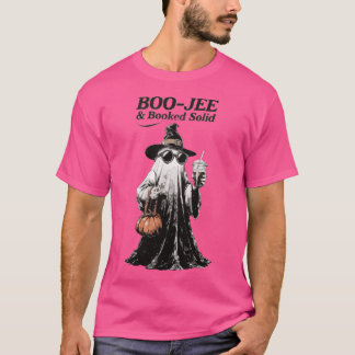 Boo-Jee & Booked Solid Retro-Geist Halloween T-Shirt