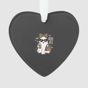 Boo Jee Cute Geist Halloween Leopard Design_1 Ornament