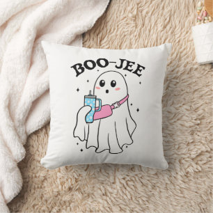 Boo Jee Funny Halloween Ghost Retro Kissen