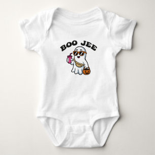 BOO-JEE Geist – Lustiges Boujee Halloween-Design Baby Strampler