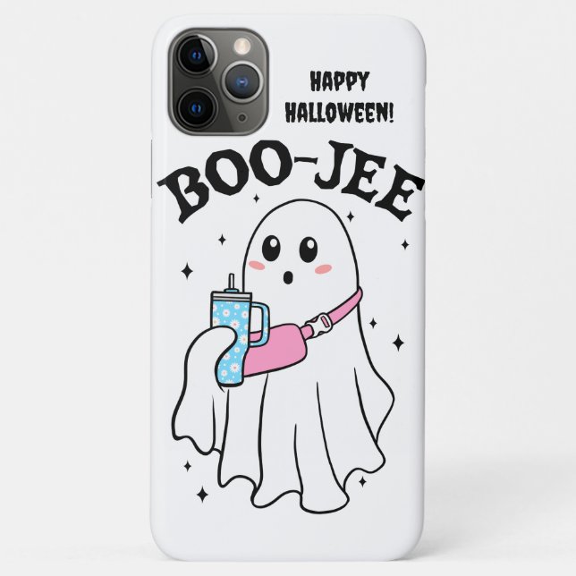 Boo-jee Geist sagt Happy Halloween! Case-Mate iPhone Hülle (Rückseite)