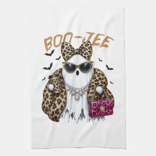 Boo-JEE Gespenst Leopard Kokette Halloween Geschirrtuch