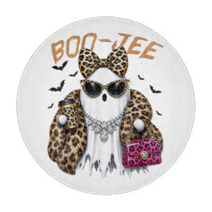 Boo-JEE Gespenst Leopard Kokette Halloween Schneidebrett