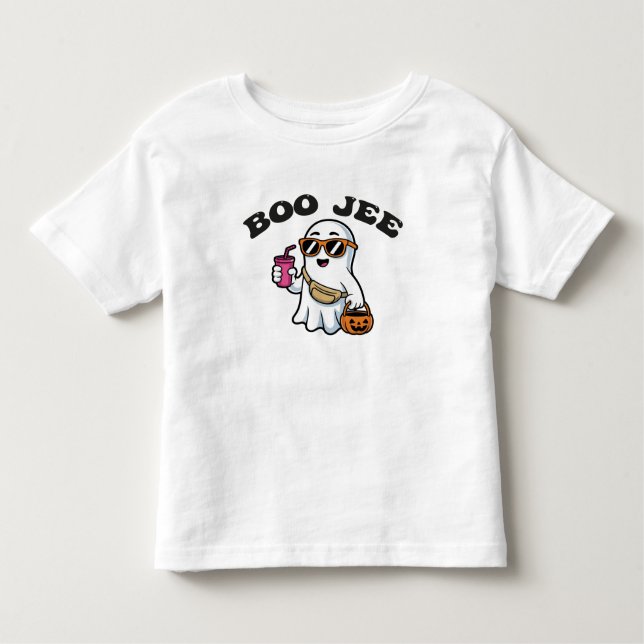 BOO-JEE Ghost – Funny Boujee Halloween Design Kleinkind T-shirt (Vorderseite)