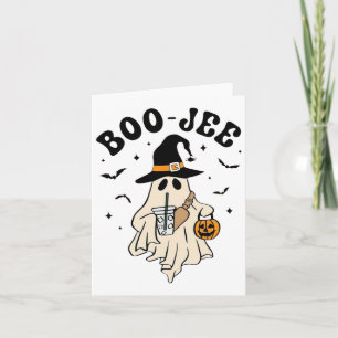 Boo Jee Ghost Niedlich Funny Halloween Karte