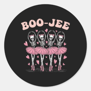 Boo-jee Halloween Ballett Tanz Ghost Tutu Spooky Runder Aufkleber